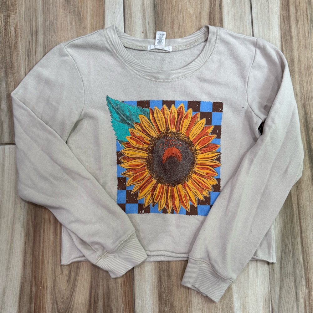 Full Tilt Beige Knit cropped Sweater